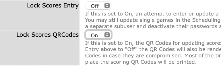 Locking QR Codes from the admin modules